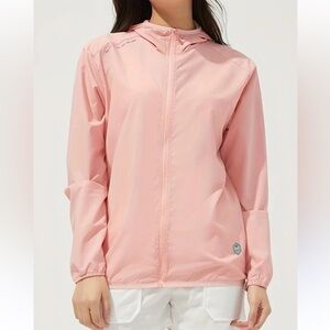 Ultra Lightweight Summer Outdoor Windbreaker Hooded UPF40+ Sun Jacket XL New